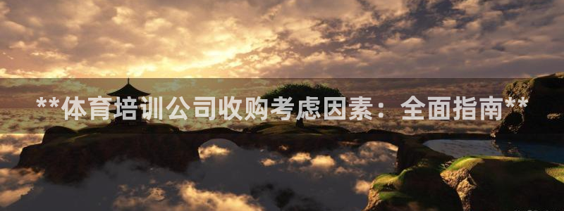 焦点娱乐下载手机版安装：**体育培训公司收购考虑因素