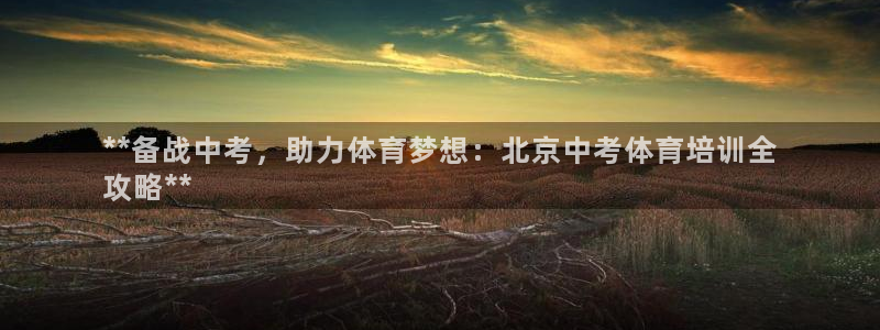 焦点娱乐游戏怎么玩的：**备战中考，助力体育梦想：北
