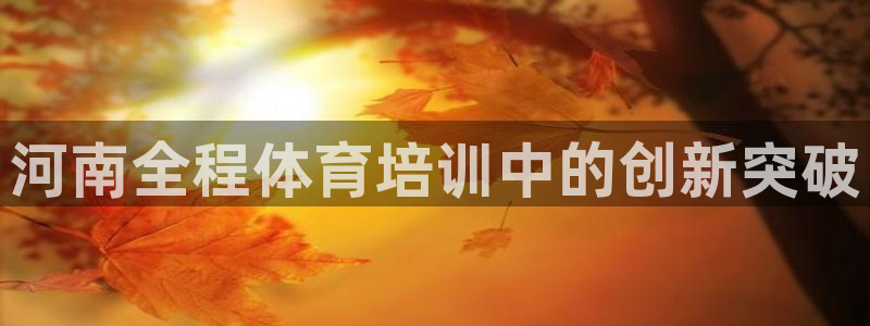 焦点娱乐平台登录不了怎么回事：河南全程体育培训中的创