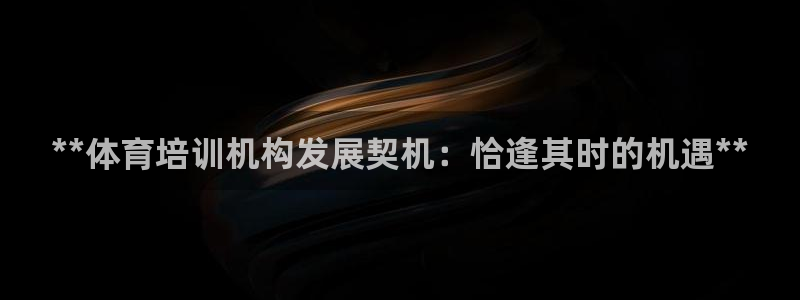 焦点娱乐总代理在哪：**体育培训机构发展契机：恰逢其